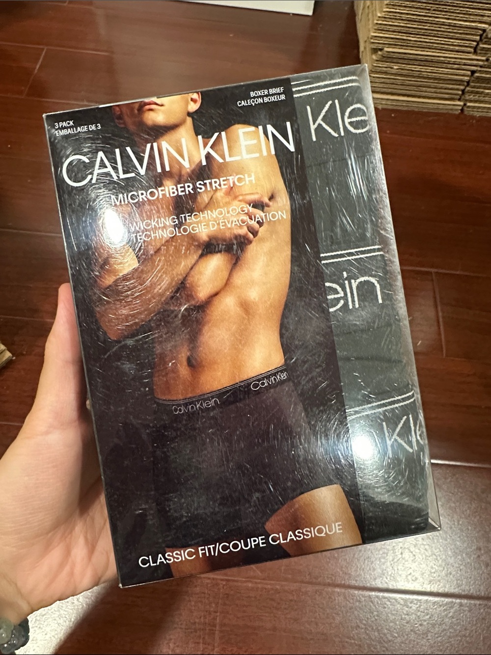 Calvin Klein Black Microfiber Stretch Boxer Briefs - 3 Pack